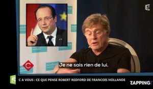 C à Vous : Robert Redford se moque de François Hollande et sa relation avec Julie Gayet