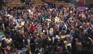 Pharrell Williams à l'ONU : L'assemblée fan de Happy