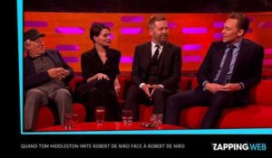 Quand Tom Hiddleston imite Robert De Niro face à Robert De Niro