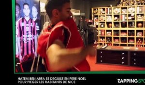 Hatem Ben Arfa piège les habitants de Nice en se déguisant en Père Noël (vidéo)