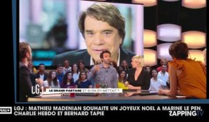 LGJ : Mathieu Madénian souhaite un joyeux Noël à Marine Le Pen, Charlie Hebdo et Bernard Tapie (vidéo)
