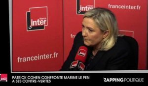 Attentats de Paris : Patrick Cohen confronte Marine Le Pen à ses contre-vérités en direct 