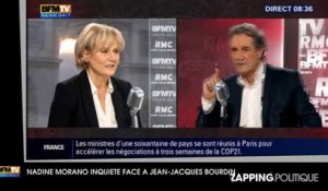 Nadine Morano inquiète face à Jean-Jacques Bourdin : "J'ai peur d'avoir un blanc"
