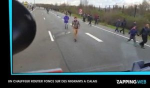 Un chauffeur routier tente d'écraser des migrants à Calais