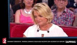 Vivement Dimanche : Marina Carrère d'Encausse revient sur son grave accident de voiture, "J'ai eu peur de mourir"