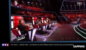 The Voice - Karine Ferri : les images de son premier direct depuis son accouchement ! (Vidéo)