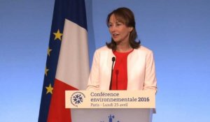Ségolène Royal lance la conférence environnementale