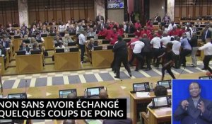 Une violente bagarre éclate au Parlement sud-africain
