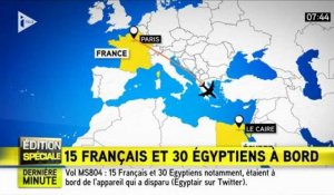 15 Français et 30 Egyptiens à bord du vol MS804 disparu