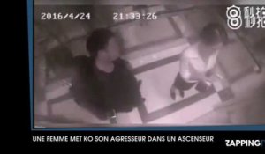 Agressée dans un ascenseur, une femme met KO son assaillant (Vidéo)
