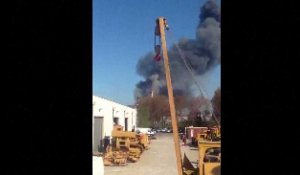 Forte explosion dans une usine à Grande-Synthe