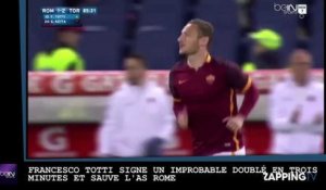 Francesco Totti marque un improbable doublé en trois minutes et sauve l'AS Rome (vidéo)