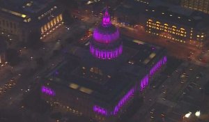 Monuments illuminés et fête géante : les Etats-Unis rendent hommage à Prince