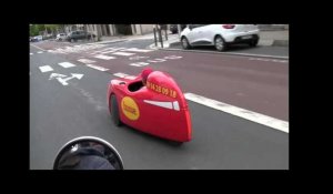 Un vélomobile à Angers