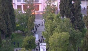 Des incidents on éclaté en marge des manifestations à Athènes