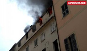 Incendie d'appartement rue du roi de Rome à Ajaccio