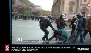 Des policiers brutalisent des journalistes de France 2 en pleine interview (Vidéo)