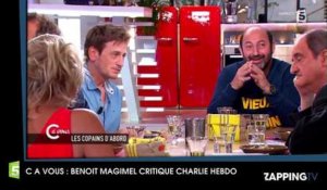Benoît Magimel critique Charlie Hebdo dans C à Vous