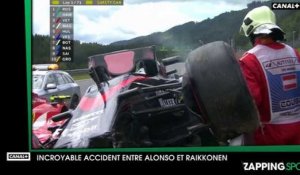 F1 - Autriche : Incroyable accident entre Alonso et Raikkonen