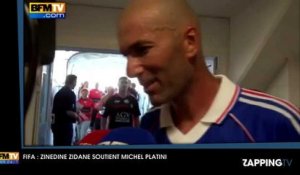 FIFA : Zinédine Zidane soutient Michel Platini, "c'est la personne idéale"