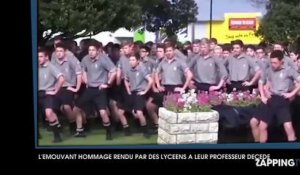 L'émouvant hommage rendu par des lycéens à leur professeur décédé