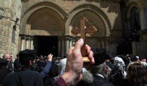 Des milliers de fidèles orthodoxes à Jérusalem pour Pâques