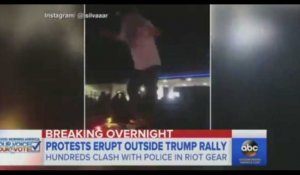 Donald Trump : Des manifestants perturbent son meeting et attaquent les forces de l'ordre (vidéo)