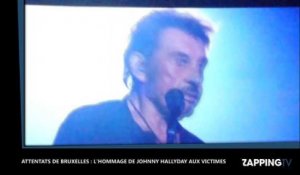 Attentats de Bruxelles : L'hommage émouvant de Johnny Hallyday aux victimes (vidéo)