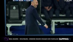 Real Madrid - Wolfsburg : Zinedine Zidane craque son pantalon en plein match ! (Vidéo)