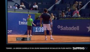 Tennis : La grosse gamelle d'un jeune ramasseur de balles en plein match (vidéo)
