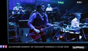 Les Enfoirés rendent un touchant hommage à Céline Dion endeuillée par la mort de René Angelil (Vidéo)