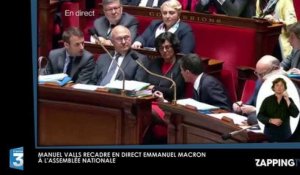 Manuel Valls recadre violemment Emmanuel Macron en direct à l'Assemblée nationale (Vidéo)