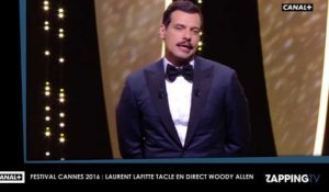 Festival Cannes 2016 : Laurent Lafitte tacle violemment Woody Allen en plein direct (Vidéo)