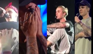 Justin Bieber a (encore) pleuré pendant un concert 