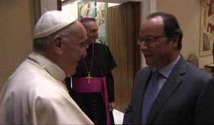 François Hollande au Vatican pour témoigner sa gratitude au pape