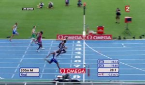 Le sprinter Christophe Lemaitre, en cinq finales internationales sur 200m