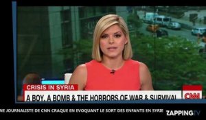 Une journaliste de CNN fond en larmes en évoquant le petit Omran, rescapé d'un bombardement en Syrie