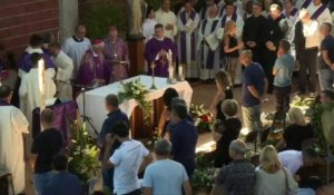 Italie: funérailles des victimes d'Arquata et Pescara del Tronto