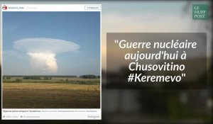 Un étrange champignon-nucléaire dans le ciel de Sibérie