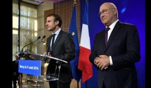 Passation de pouvoirs entre Emmanuel Macron et Michel Sapin