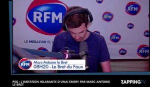 PSG : L'imitation hilarante d'Unai Emery par Marc-Antoine Le Bret