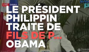 Le président philippin traite Obama de "fils de p..."