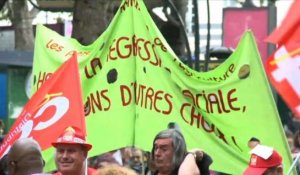 Départ de la manifestation parisienne contre la loi travail