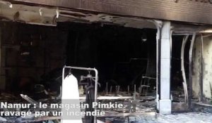 Namur : le magasin Pimkie ravagé par un incendie