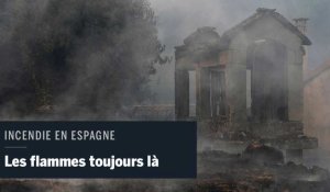 Paysage d'apocalypse après un incendie en Espagne