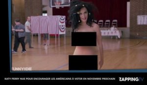 Katy Perry complètement nue, elle encourage les Américains à voter (Vidéo)