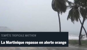 Tempête tropicale Matthew: la Martinique repasse en alerte orange 