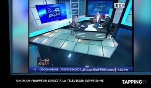 Egypte : Un Imam violemment agressé à coups de chaussure en direct à la télévision (Vidéo)