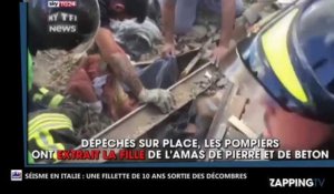 Séisme en Italie : Le sauvetage miraculeux d'une fillette restée bloqué 17 heures sous les décombres (Vidéo)