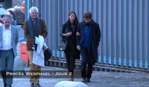 Bernard Wesphael arrive avec sa fille pour le 2è jour du procès